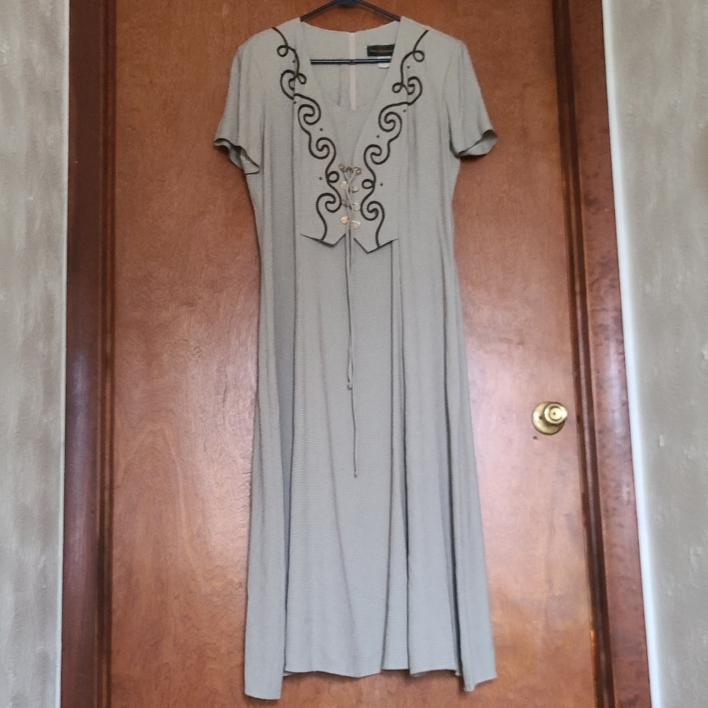 VTG Jenny Buchanan brown dress